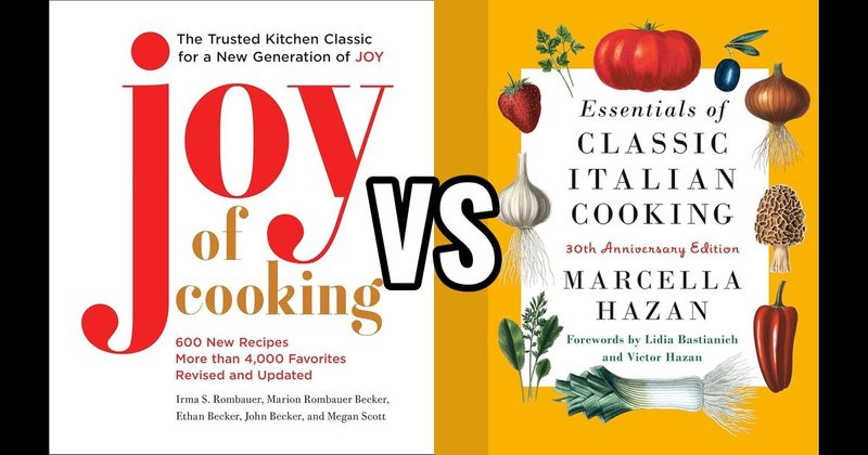Essentials of Classic Italian Cooking vs. The Joy of Cooking