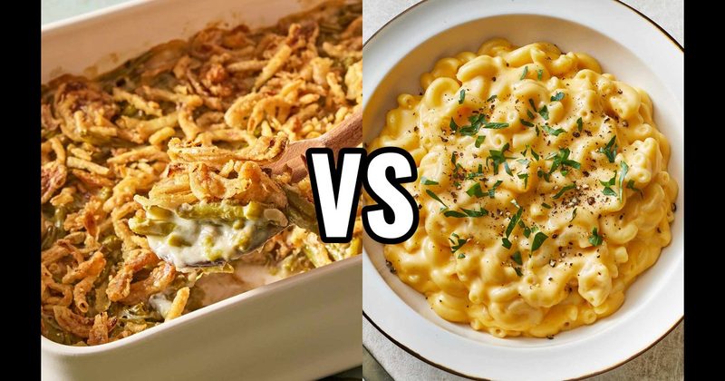Green Bean Casserole vs. Macaroni and Cheese
