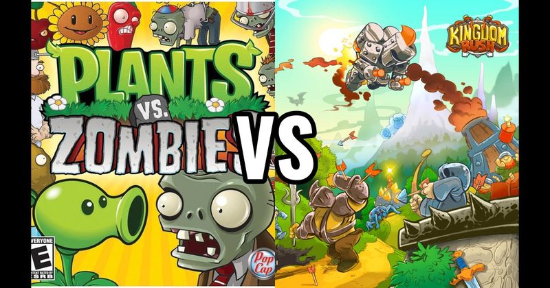 Kingdom Rush vs. Plants vs. Zombies